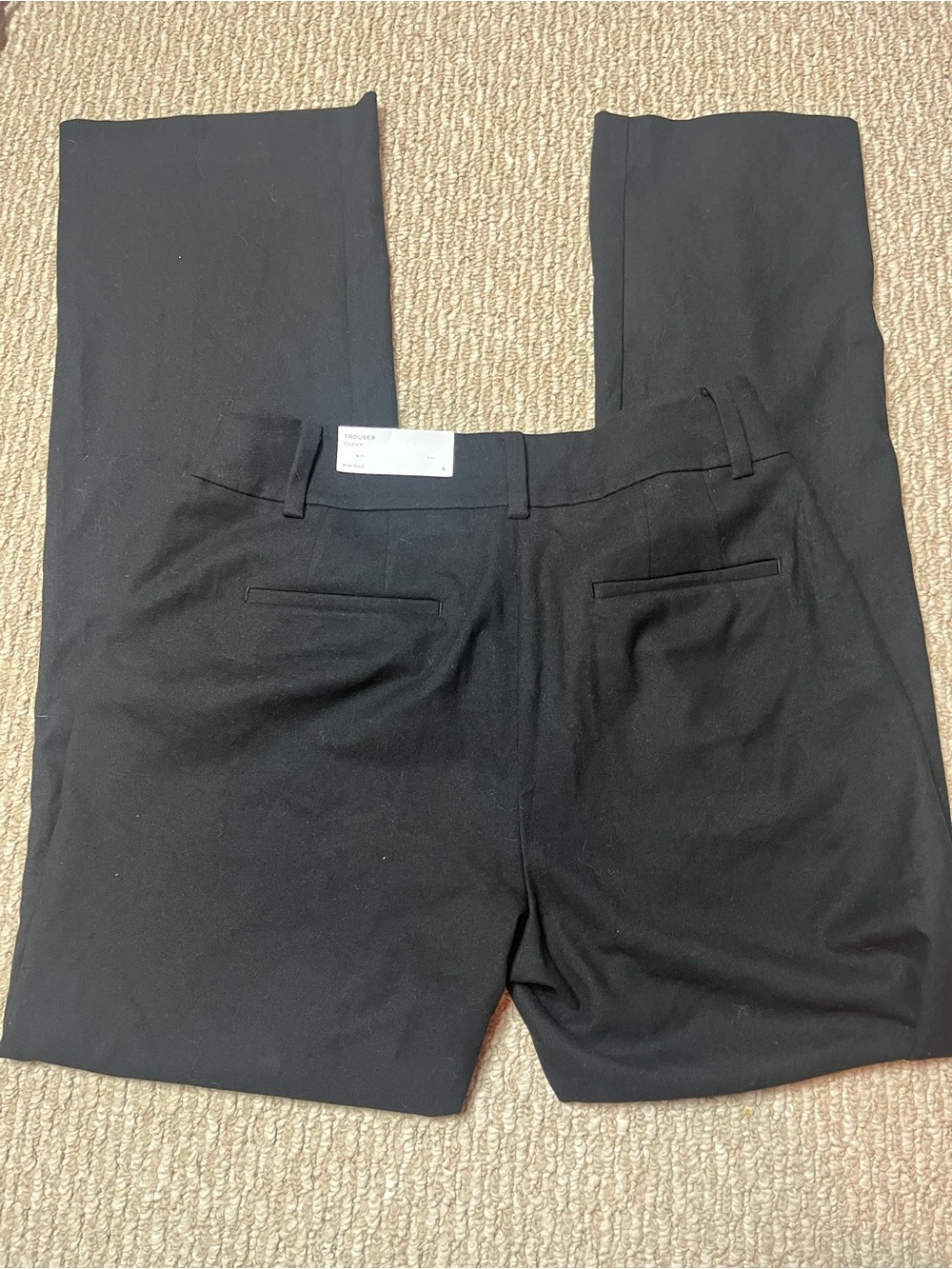 NWT LOFT Black Women's Tailored mid rise Trousers 6 - Picture 6 of 6